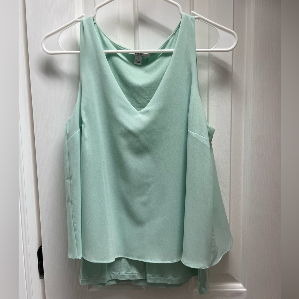 Mint blousy tank from Bar III